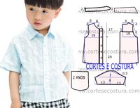 Camisa social infantil passo a passo do corte e costura
