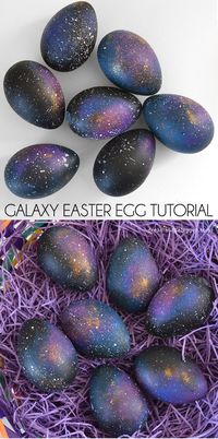 Make some galaxy Easter eggs that are out of this world!
