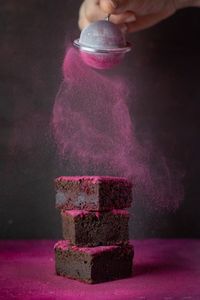 Vegan beet brownies