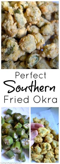 How to make a perfect batch of southern fried okra - so crispy and delicious!