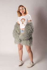 Pumpkin Mask Teddy Bear | Women's Crop Tee | Halloween | Thanksgiving Day | Teddy Bear Tee | Pumpkin Tshirt | Crop Tshirt | short sleeve tee