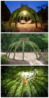 Living willow structure | www.1001gardens.org/2014/09/living… | Flickr