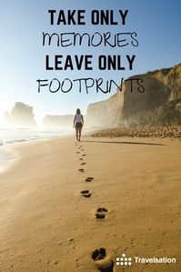 Take memories. Leave only footprints 👞 Let's explore the world. Travel quote. Travel buddies. Travel mates. Reisepartner. Travel friends. Travel together. Reisetipps. Insider Tipps