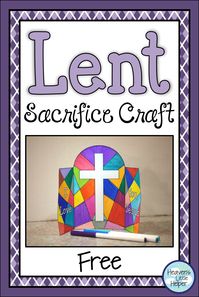 This printable Lent sacrifice craft is perfect for Catholic kids. This activity is easy to use during Lent beginning on Ash Wednesday through Holy Week. Children can color a piece for each sacrifice they make. It is a great way to encourage students to keep up their efforts all through Lent. Great for Religion and Faith Formation! #Lent #Catholic #CatholicKids #HeavensLittleHelper