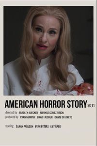 minimal polaroid series poster for american horror story (double feature: death valley)