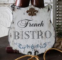 This would totally rock in our "in the process of being a french/fleur di lis themed" kitchen...lol