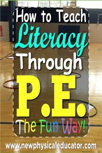 For years now, I have been integrating literacy into my PE lessons. However, you will be surprised how I used a simple racing game and sight words to create an engaging and fun activity for kids! Kindergarten games | physical education | PE and sight words | literacy in P.E. | High School PE Games | Middle School PE games #sightwords #physed #PE
