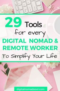 Must-have digital nomad tools: Check out these amazing devices, websites and apps that are super helpful for people with a location-independent lifestyle. / Travel tips / Remote work / Make Money Online / Work From Anywhere / Work From Home / Backpacker Hacks / Work and Travel