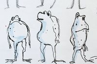 some sketches on Instagram: “tag urself #sketchbook #doodle #frogs #ilustration #illustrationart #characterdesign #characterdevelopment #cartoon #fineliners”