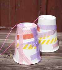 Make a paper cup phone | Pysselbolaget