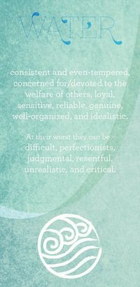 Water - Elemental Characteristics