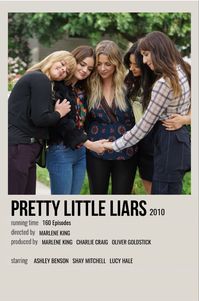minimal polaroid series poster for pretty little liars