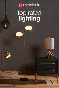Brighten up any room with Overstock's selection of top-rated lighting. From chandeliers and ceiling fans to lamps and outdoor lighting, Overstock has the style and fixture for your dream home. Enjoy free shipping on every order.* #lighting #lamps #outdoorlighting #chandeliers #overstock