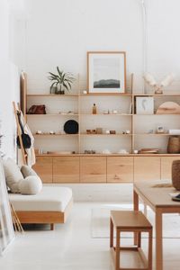 The Mr and Mrs White Showroom. Featuring handcrafted timber furniture, shelving and products. #retail #furniture #interiors #timberfurniture
