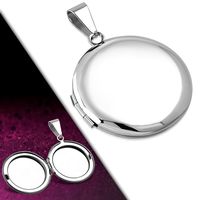 Personalized Stainless Steel Circle Locket Pendant