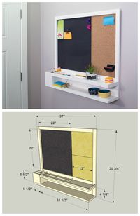 DIY Message Center :: Find the FREE PLANS for this project and many others at buildsomething.com