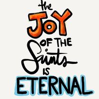 The joy of the saints is eternal from #ElderChristofferson was a good one too. #sketchnotes #handlettering #generalconference