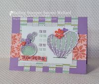 Stampin'Up! Flowering Cactus CASE card by Sailing Stamper Satomi Wellard