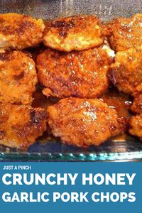 Crunchy Honey Garlic Pork Chops "OMG! I made this last night and it was AMAZING! Serve it with rice, or you'll wish you had!" More