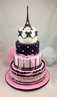 I'd love to have a birthday cake like this. I would have to have a birthday party, first though. So fabulous!