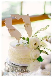 Mr and Mrs State Cake Toppers Wedding Cake Topper Rustic