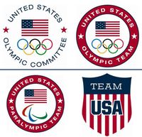US Olympics Team USA Logo PVC Magnet on Backer Card US Olympics Team USA Logo PVC Magnet on Backer Card