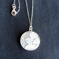Put a piece of your wedding dress gown into a necklace. Such a cool idea. My dress has a big stain on it and I never knew what to do with it. I could make a number of these and give them to any future brides of my grandsons as the something old.....
