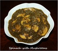 Spinach with Mushrooms