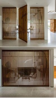 Partition design, house around a courtyard. Charged Voids #HomeInteriorDesign