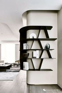 Geometric Bookshelves by an Unknown designer