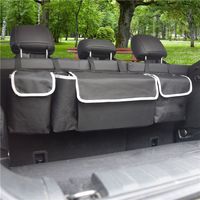 Car Trunk Storage Organizer Auto Storage Caddy Organizer Type : Back Seat Organizer. Material : Polyester. Style : Commercial. Size : M. Using Method : Seat-type. Waterproof : Waterproof. Breathable : Airtight. Color : Black. Function : Car Storage Use. car trunk storage organizer auto storage caddy organizer Color:different Logo:according to client OEM design is welcome