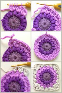 AnnieColors: Sunburst Granny Square Pattern
