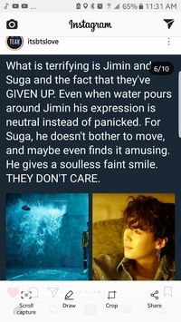 Suga seems satisfied like his torture is finally ending. JIMINIE seems like he expected this, and accepts it which scares me.
