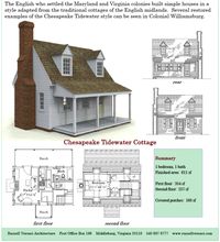 Russell Versaci's Simple Cottage Plans offer quite a range of homes and my favorite is the Tidewater Cottage.