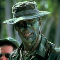 Clint Eastwood en la pelicula Heartbreak Ridge de 1986, aqui hacia del Sargento