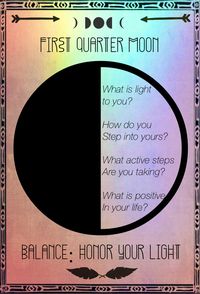 First quarter Moon - moondaughter blog