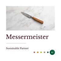 We’re cutting out our Xs and Os for partner Messermeister. This German, female-owned knife manufacturer has a passion for producing sustainable and premium quality chef knives and kitchen cutlery. We are partial to the precision of the Oliva Paring Knife for daily duties ourselves | cutlery, kitchen cutlery, eco friendly products ,eco living,sustainability,green living ,climate change,eco wedding,wedding registry,wedding planning,wedding gifts ,knife set,knives,knives kitchen,kitchen tools