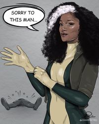 J Giampietro on Instagram: ““Sorry to this man” - a quick sketch of @keke as Rogue. She would be so much fun in the role! Drawn in Procreate.”
