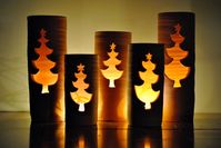 Christmas Tree Ceramic Luminaries Christmas Tree Stoneware - Etsy