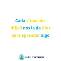 Siempre que nos preguntemos qué está tratando de enseñarme Dios en esta situación, podemos desarrollar una actitud de aprendizaje. Esto a su vez trae positividad porque hay felicidad en el aprendizaje.