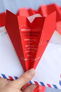 Airplane birthday invitations