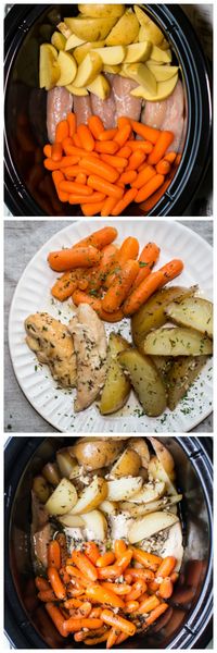 Slow Cooker Garlic Butter Chicken and Veggies