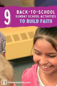 Here are 9 great back to school Sunday school lessons to help kids build a lasting relationship with Jesus this school year.
