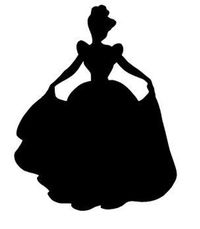 CINDERELLA SILHOUETTE Vinyl Decal Sticker Car Window Laptop Wall Choose Size and Color