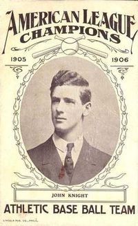 1905-06 Lincoln Publishing Am. League Champs #10 John Knight Front