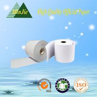 100% Wood Pulp Good Quality Thermal Paper in Low Price Type : Copy Paper. Gram Weight : 55 GSM. Pulp Material : Wood Pulp. Size : 57*50. Layer : 1. Waterproof : Not Waterproof. Brightness : 92-94%. Applicable Models : Copier. 100% wood pulp good quality thermal paper in low price Description Paper good performance 1. Good quality, Eco-friendly products 2. A good smooth touch, a strong folding endurance. 3. Printing a clear writing, never any blur letter on it. 4. No dust produced when u
