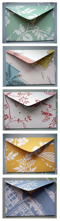 How to make envelopes from scrapbook paper