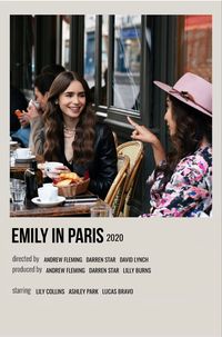 minimal polaroid tv show poster for emily in paris
