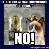 Outdoor wedding? Is outrage!