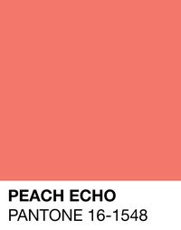 Peach Echo Pantone 16-1548 Spring/Summer 2016